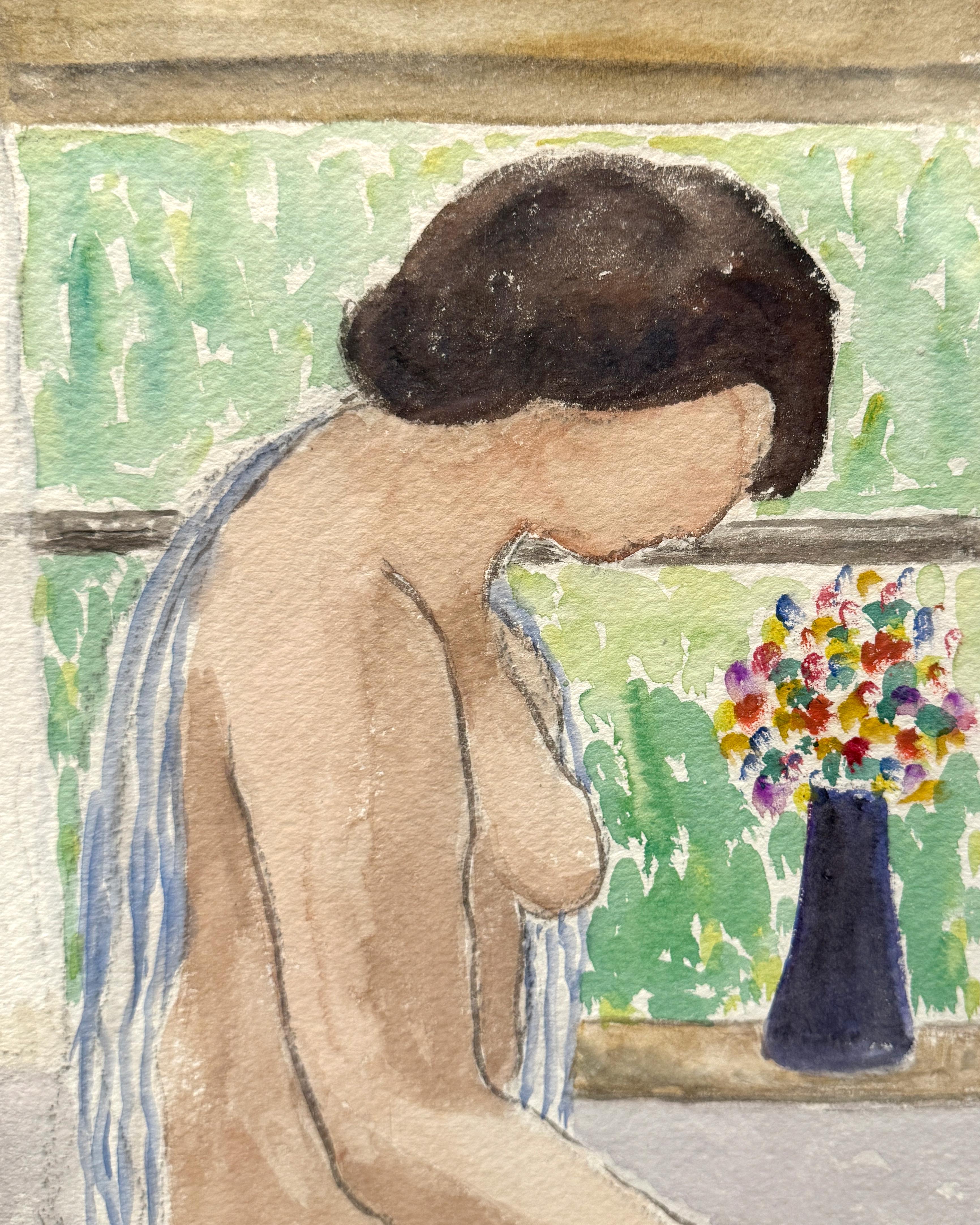 Frau beim Baden #3 im Angebot 3
