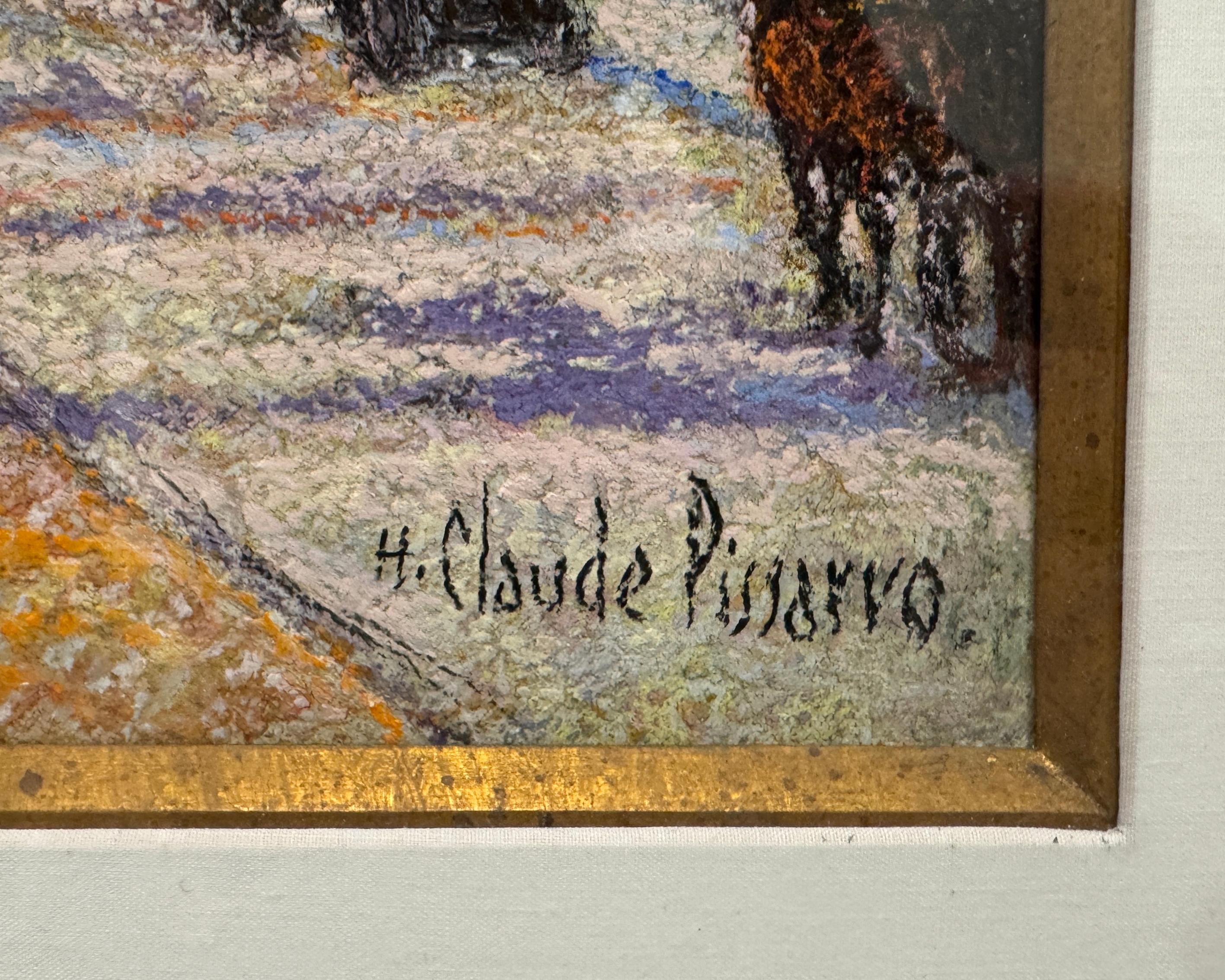 Les Palmiers de la croisette (Cannes) - Art Contemporaneo di Hugues Claude Pissarro
