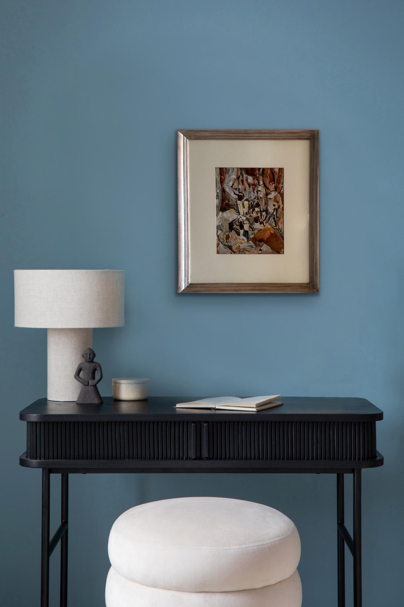 WILLIAM C GRAUER 1950s Caribbean Men Working - Cleveland School WC For Sale 2