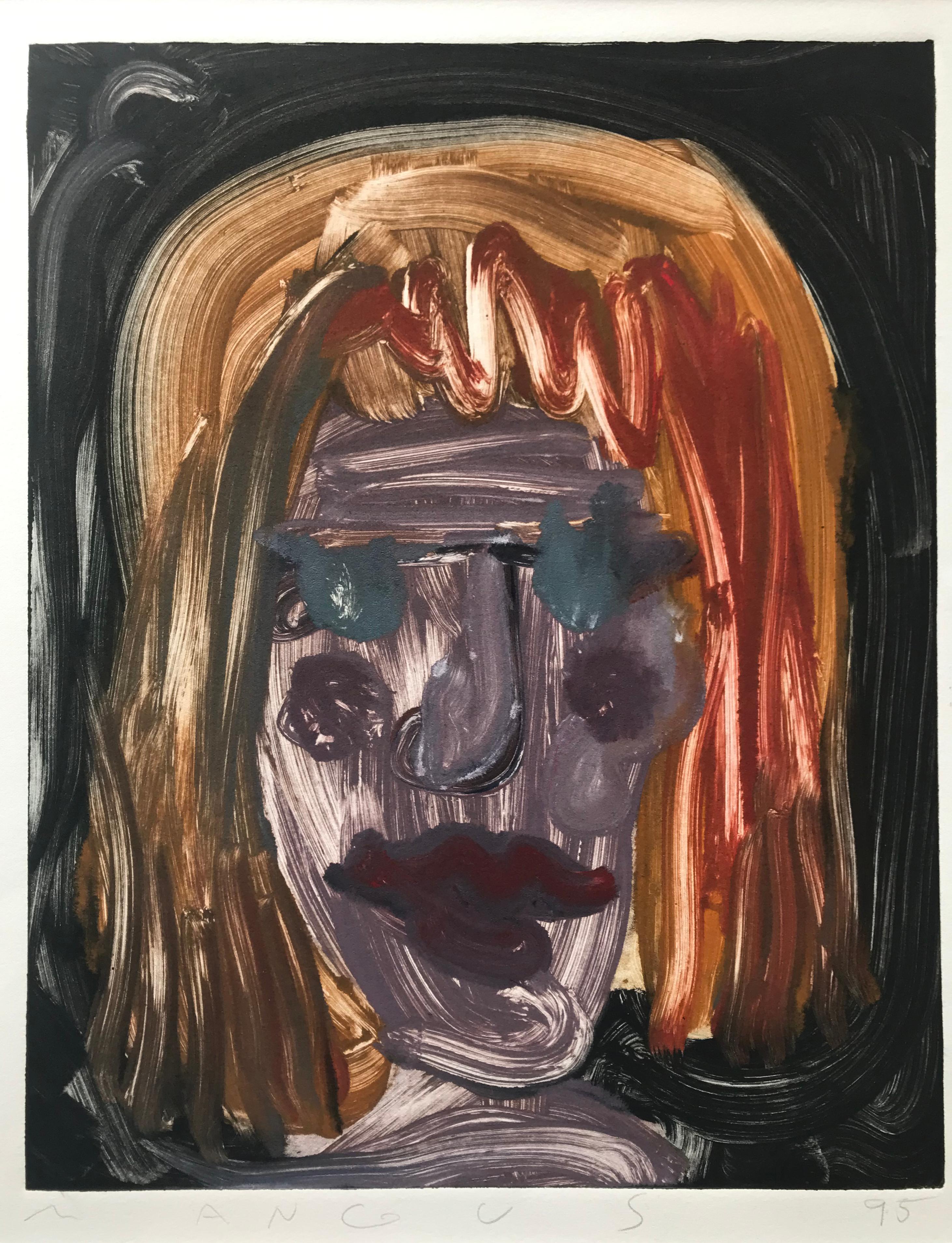 Kirk Mangus Figurative Art - Woman's Portrait