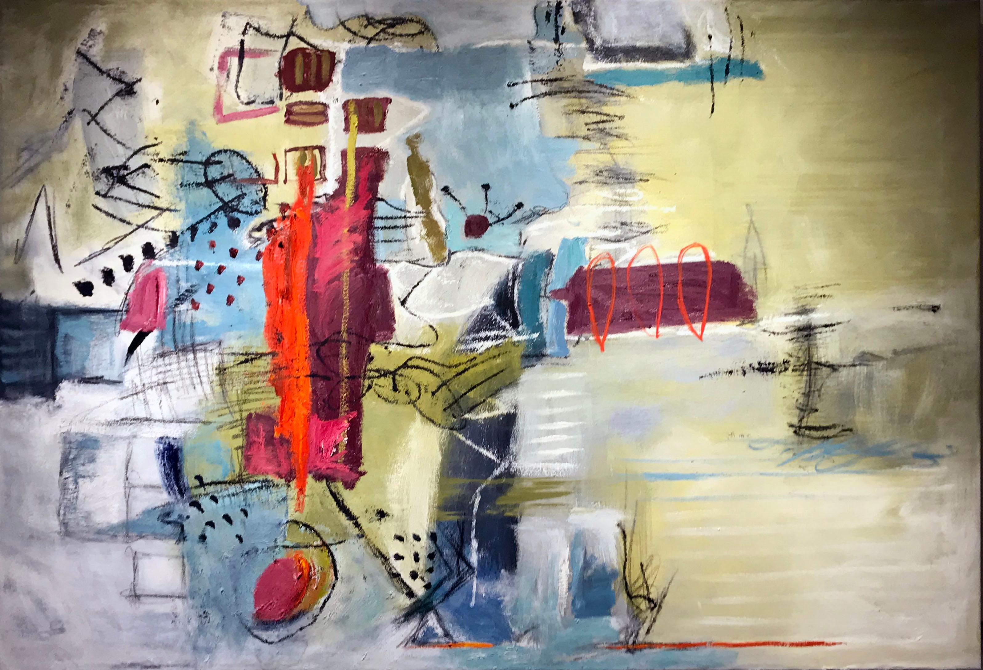 Sherry Giryotas Abstract Painting - INTERSECTION V