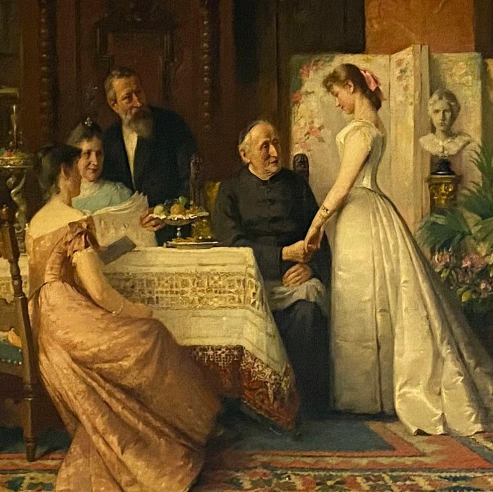 BEFORE THE WEDDING - Painting by Robert Volcker