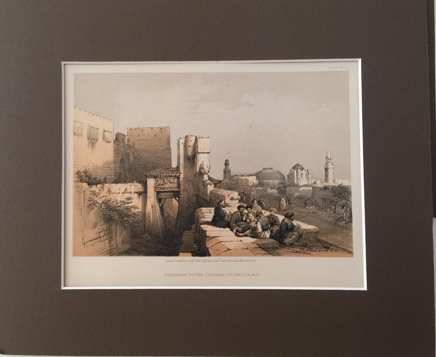 Historic Sights in Jerusalem, Thebes and Cairo - Art by David Roberts