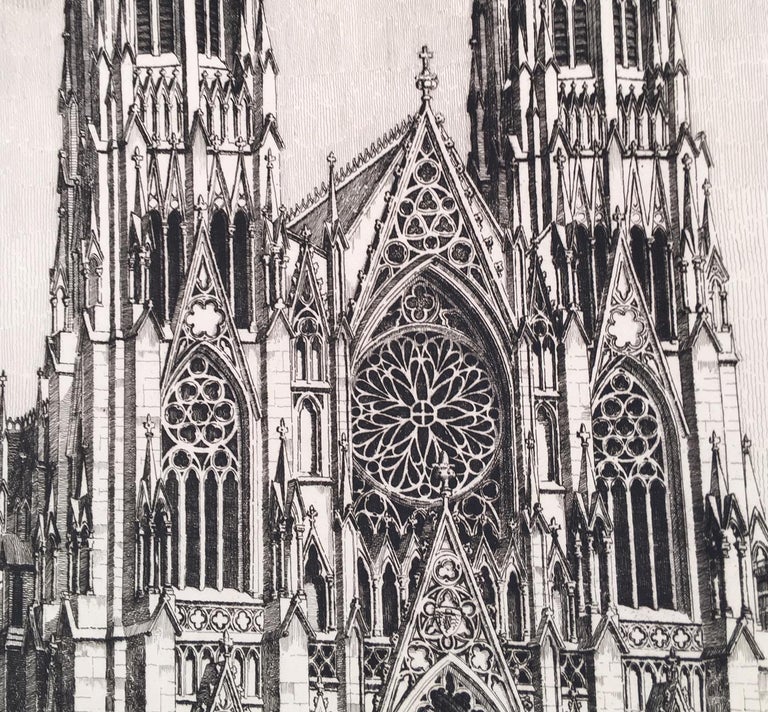 Andrew B, Karoly Landscape Print - Saint Patrick's Cathedral,  New York City