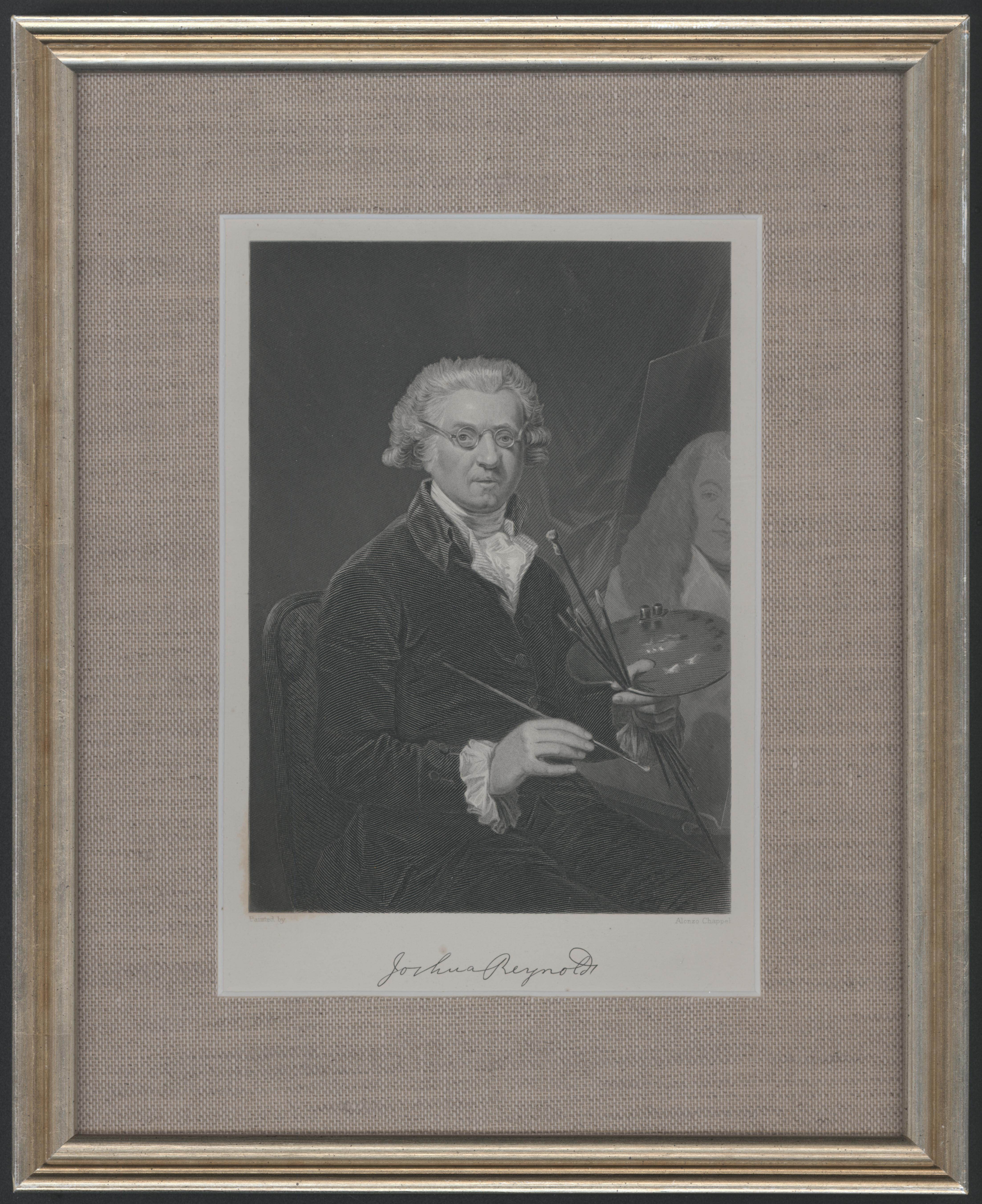 Framed Portrait of Joshua Reynolds