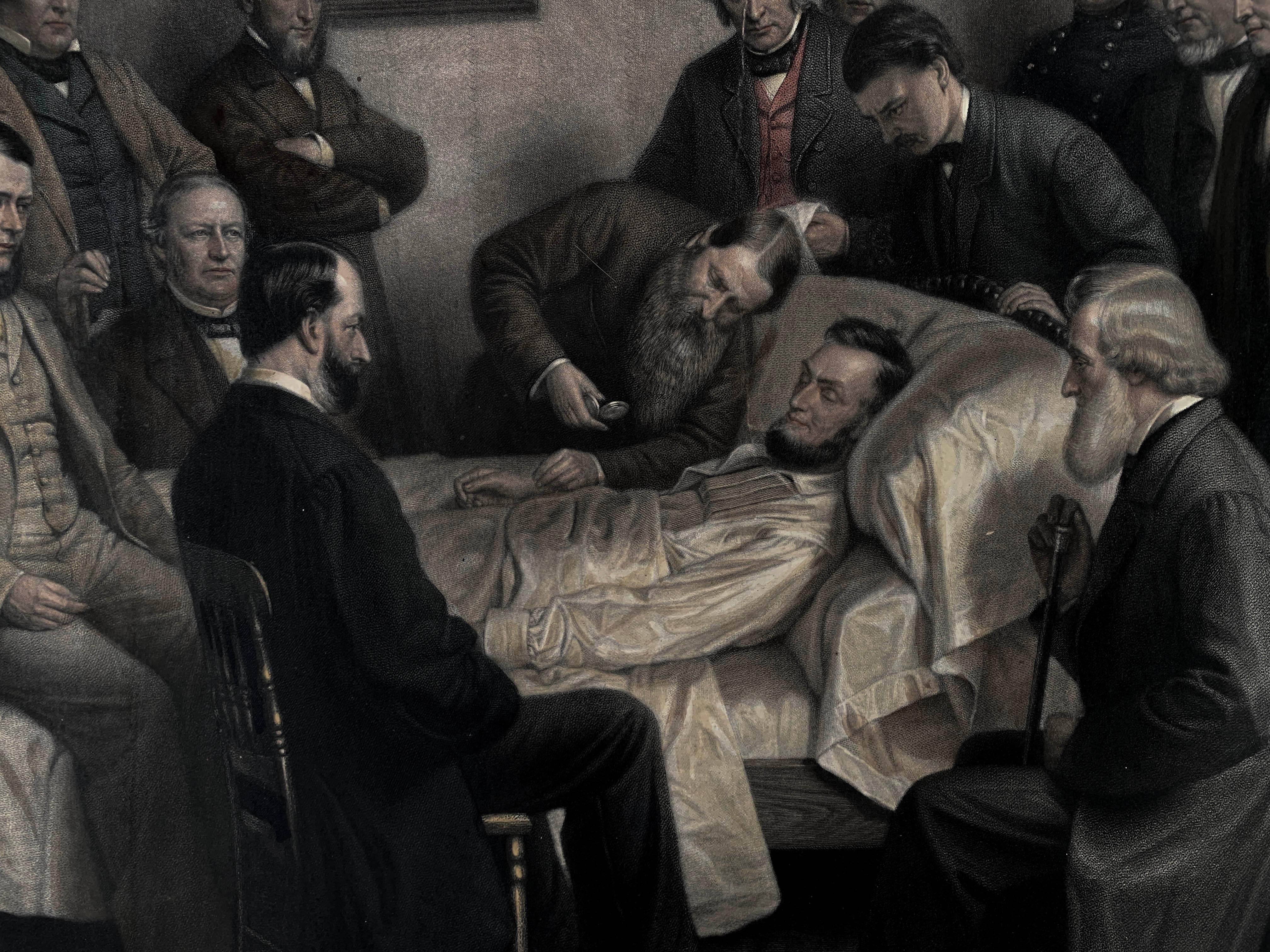 Ritchie's Death of President Lincoln, Engraved from the Painting - Print by Alexander Hay Ritchie