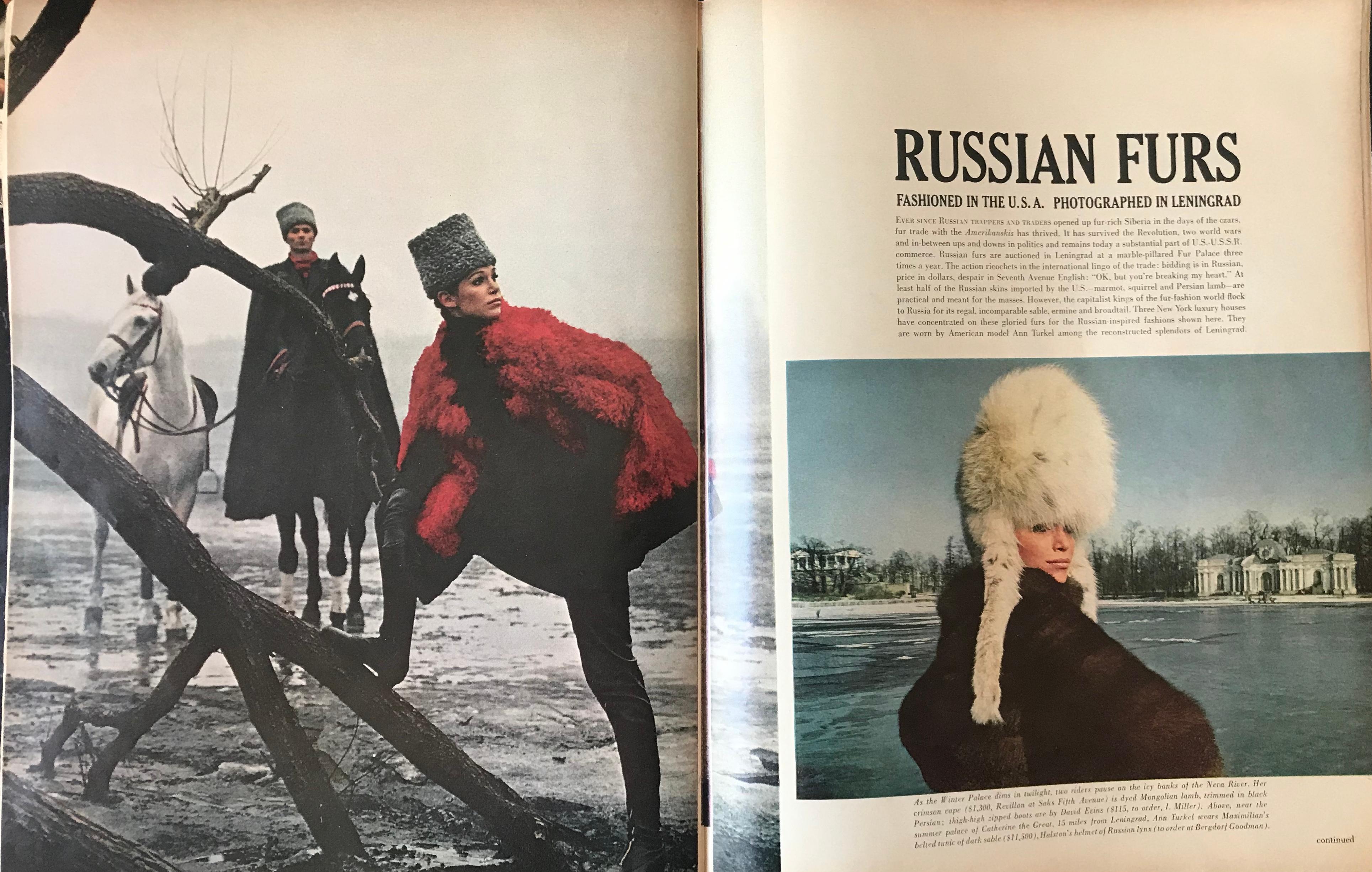 Fashion Photography / Editorial photoshoot for LOOK Magazine 1967 Russia Fashion Feature. Limited archival edition of 100. 

About Fred Maroon 
Born in New Brunswick, New Jersey, Fred J. Maroon was a photographer of international renown. His career