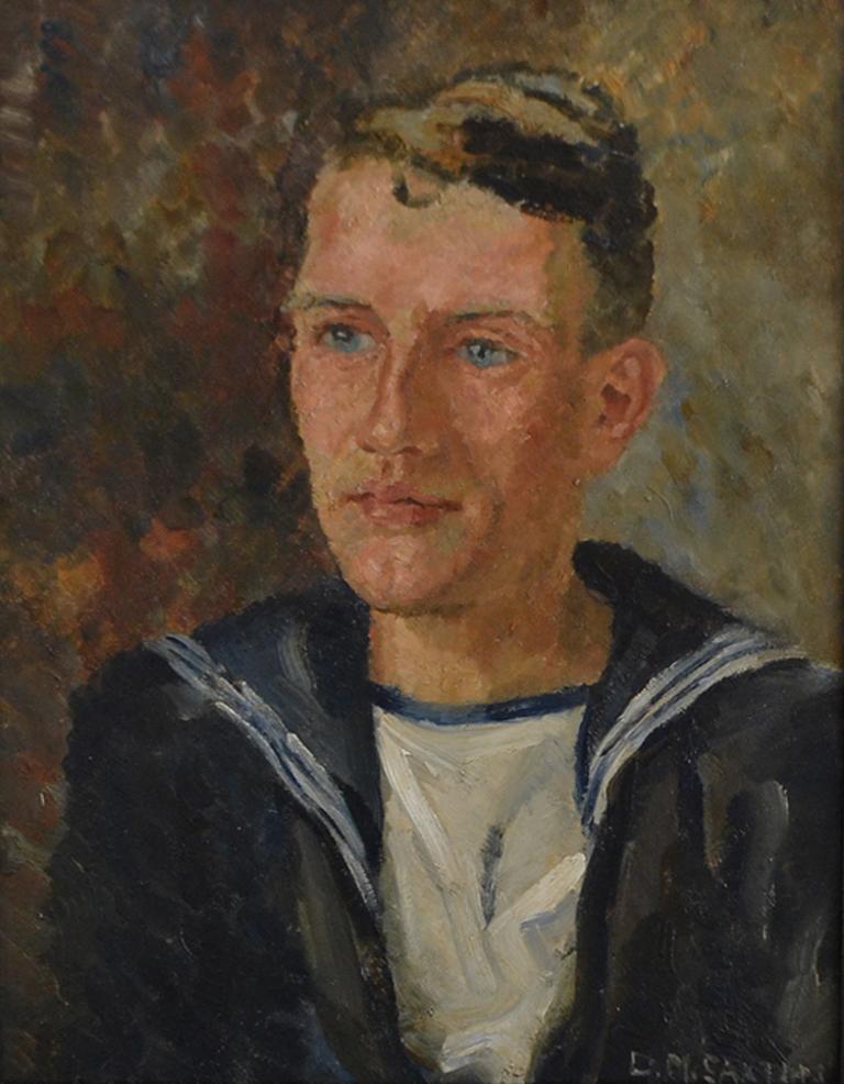 D M Saxton Portrait Painting - Portrait of a Sailor