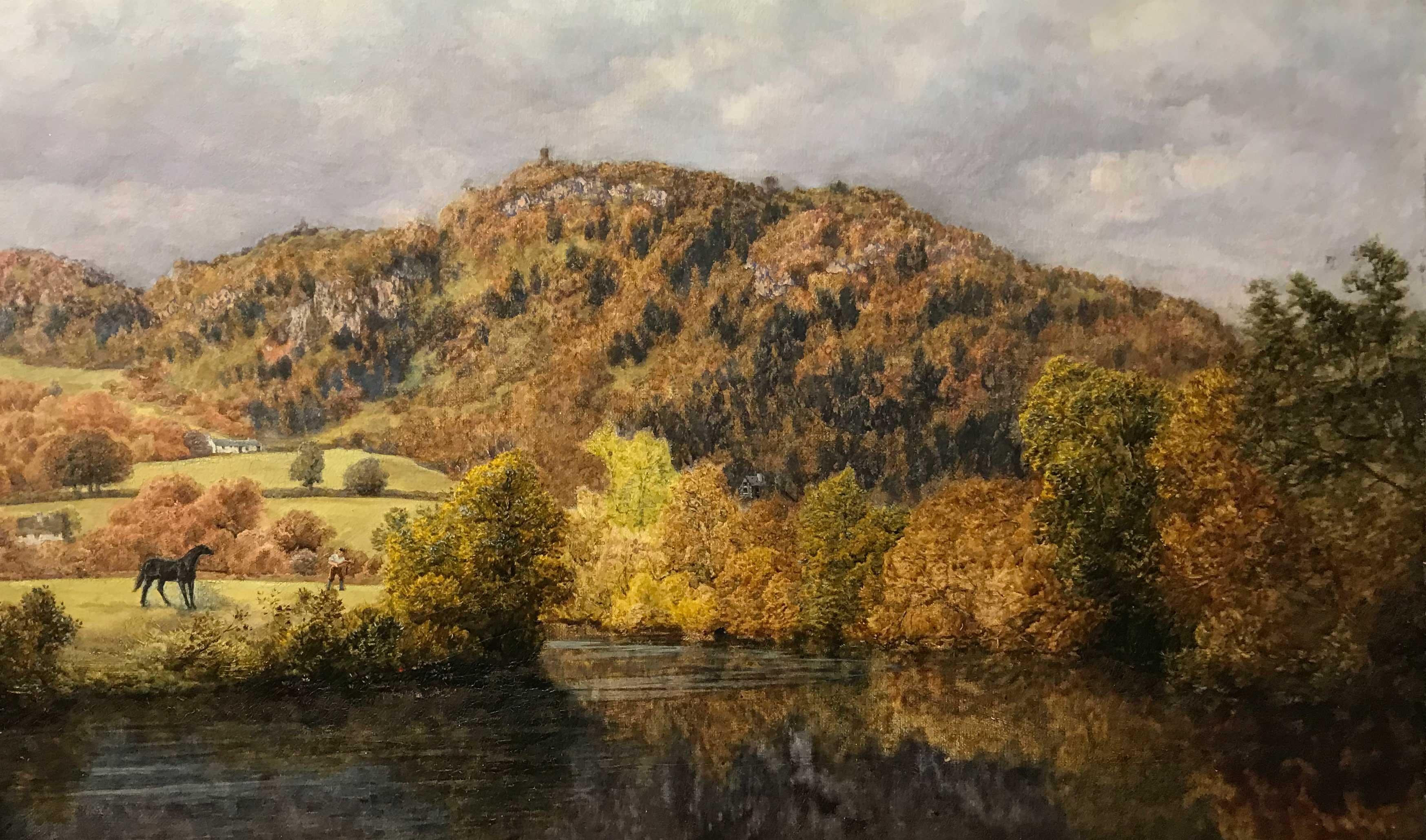 Autumn Gold, Betws-Y-Coed, Late 19th Century Victorian British Oil - Painting by John Brett