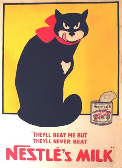 Nestle's Milk, Early 20th Century Gouache Poster 