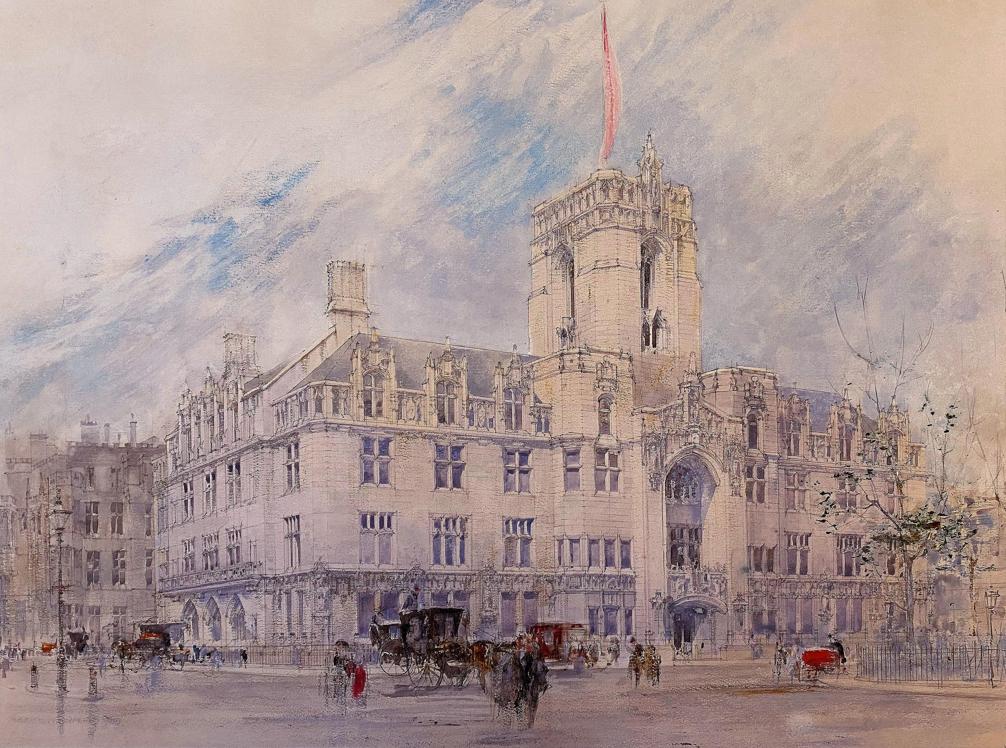 The Supreme Court, London, Early 20th Century Graphite