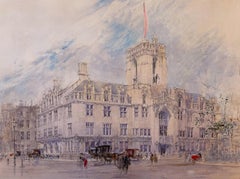 Antique The Supreme Court, London, Early 20th Century Graphite