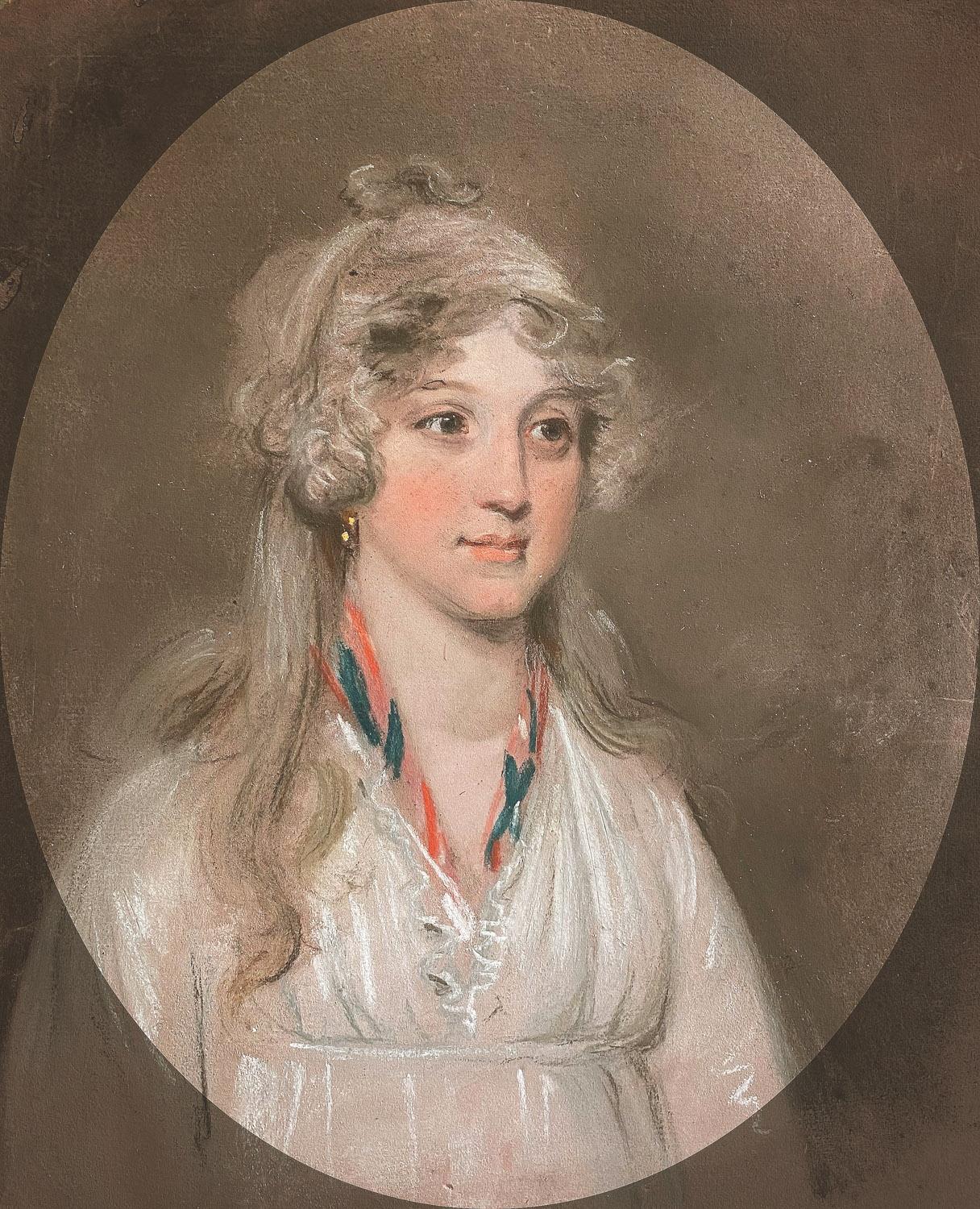 Portrait of a young woman, 19th Century Pastel