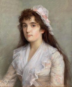 Portrait of a young girl, 19th Century Pastel