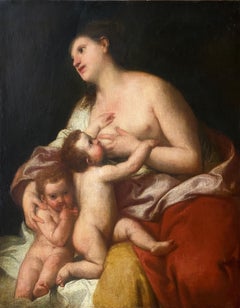 Allegory of Charity, 17th Century Oil Old Master
