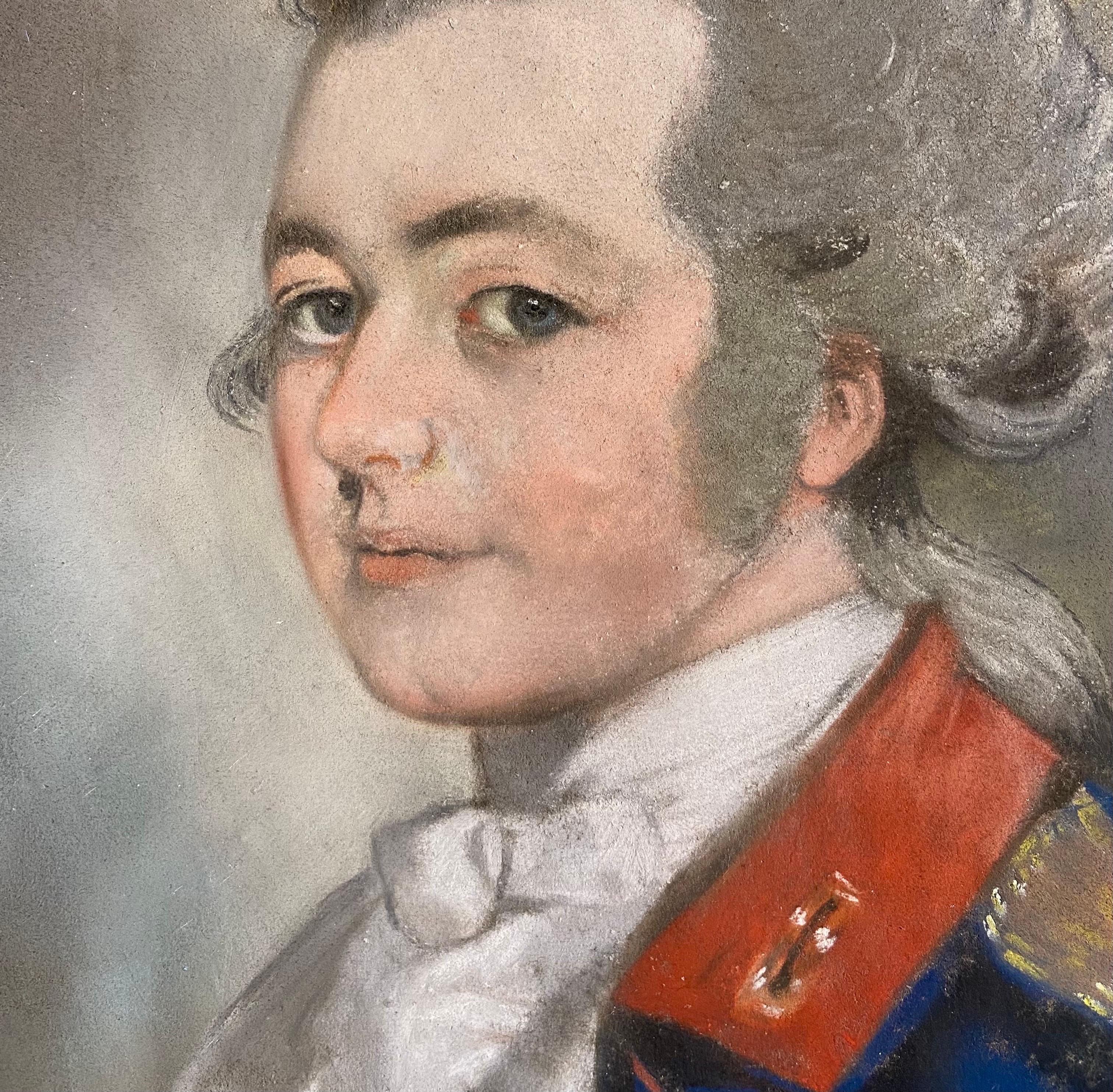 Porträt eines jungen Offiziers, Thomas Lawrence (Braun), Portrait, von Sir Thomas Lawrence