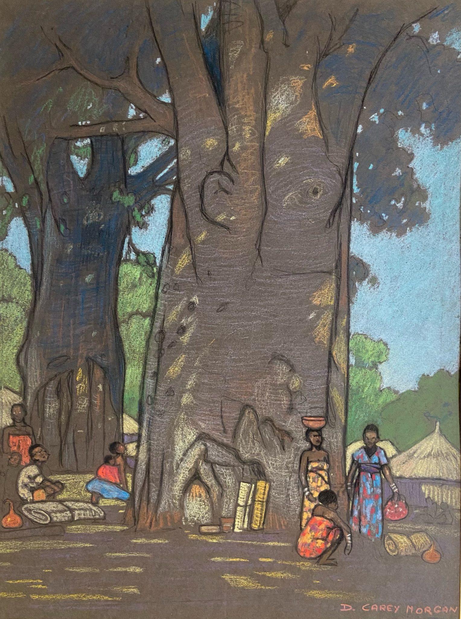 Landscape Art Dorothy Carey Morgan - Paysages africains, œuvres d'art britanniques du 20e siècle