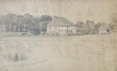 Page de carnet de croquis, Shoreham, Samuel Palmer, fin du XIXe siècle