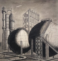 The Works, Pen and Ink 20th Century Artwork, Female British Artist