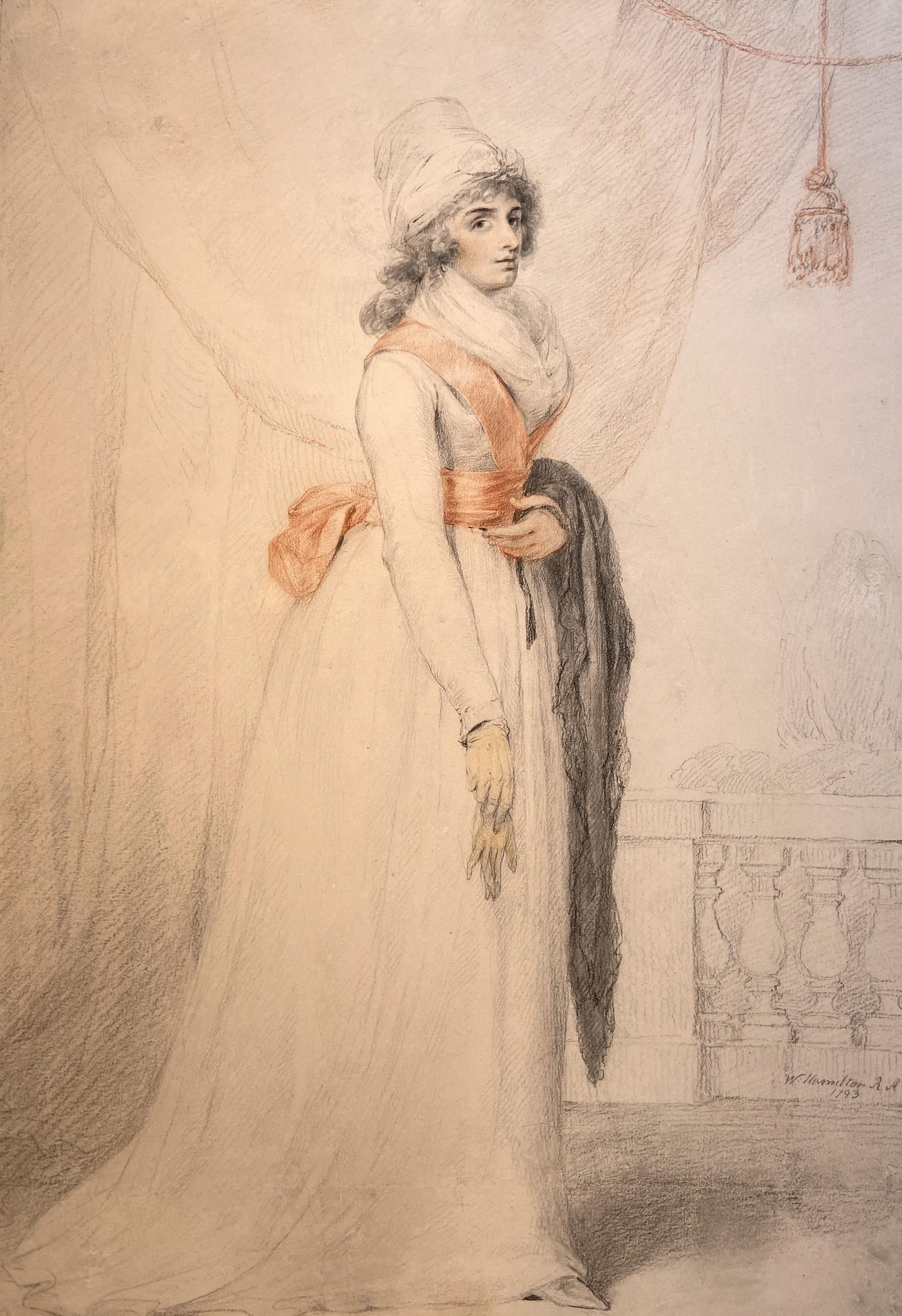 Portrait of Mrs Sarah Kembel Siddons - Art by Sir William Hamilton