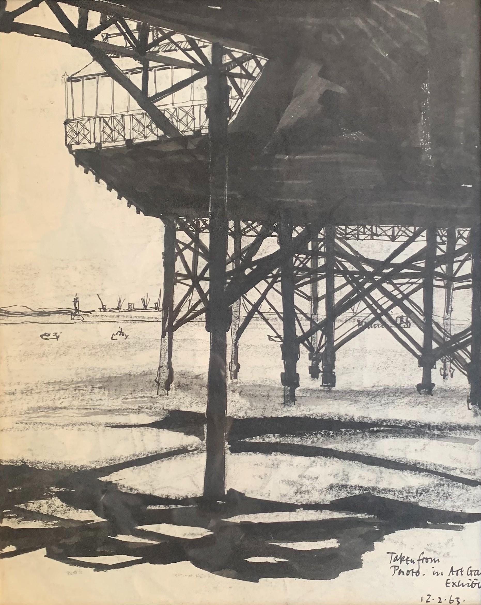 Philip Byrne Landscape Art - Under the Pier