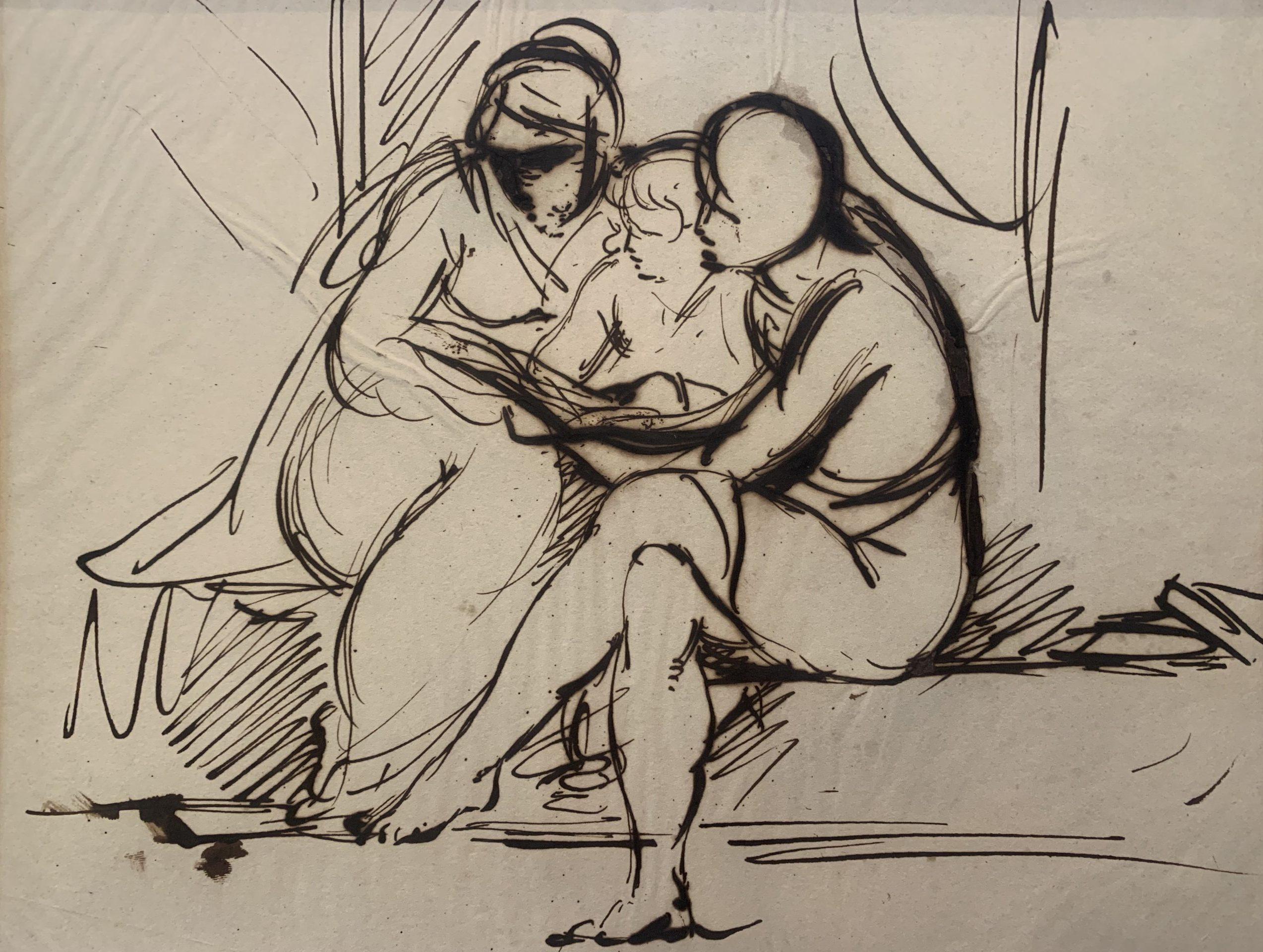 Schizzo di tre figure