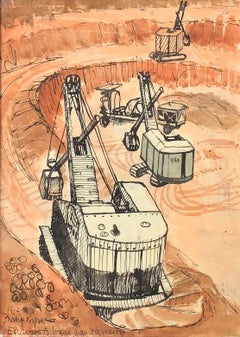 Excavators at the Local Sand Quarry