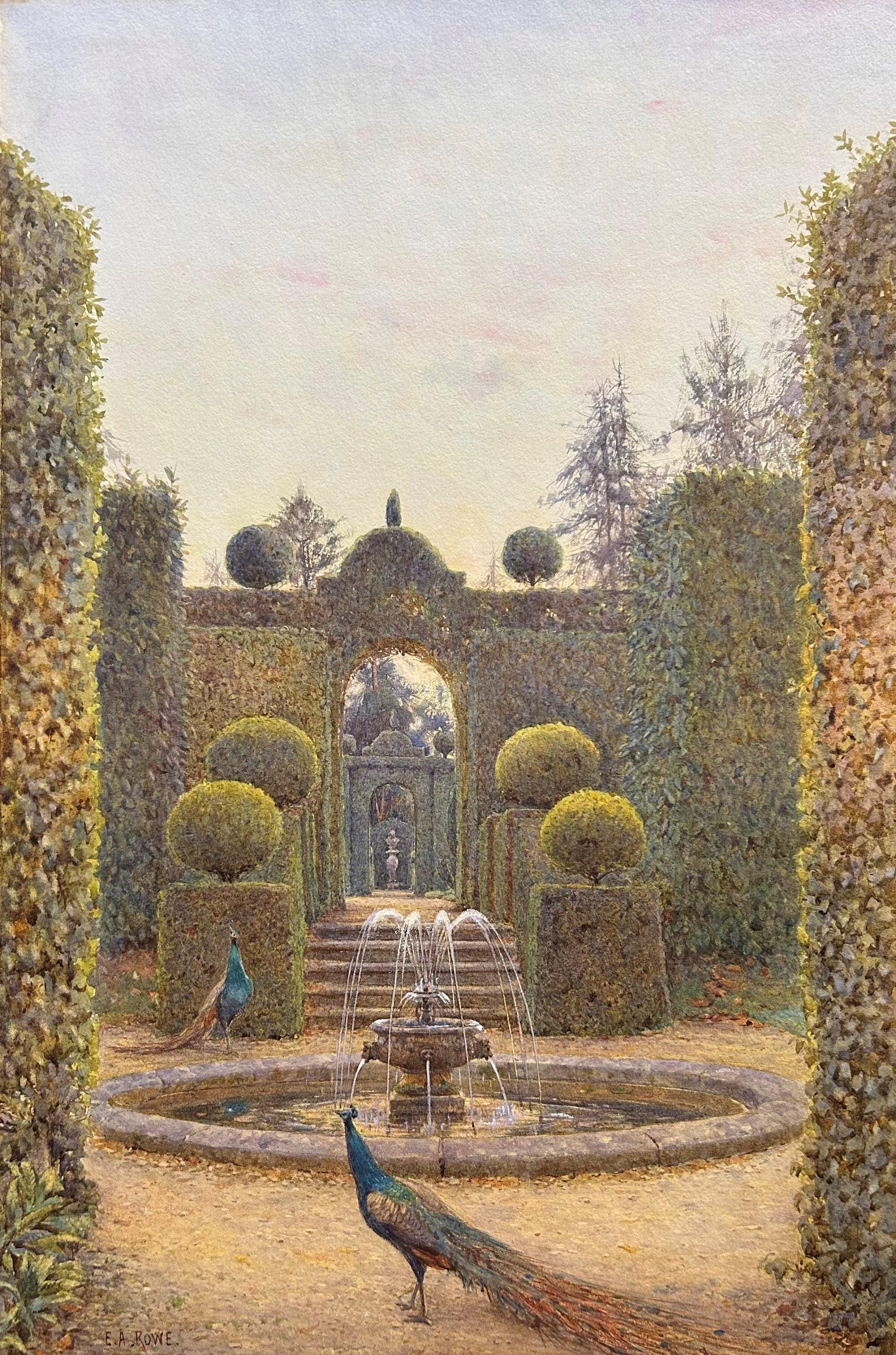 Landscape Art de Ernest Arthur Rowe - Jardines de Brockenhurst