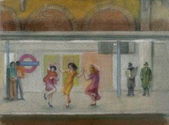 Sloane Square  Pastel   Mid 20th Century