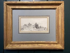 A View Near Redhill, 19th Century Pen and Ink Drawing by Samuel Palmer