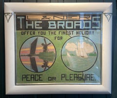 The Broads, 20th Century Original British Transport Poster