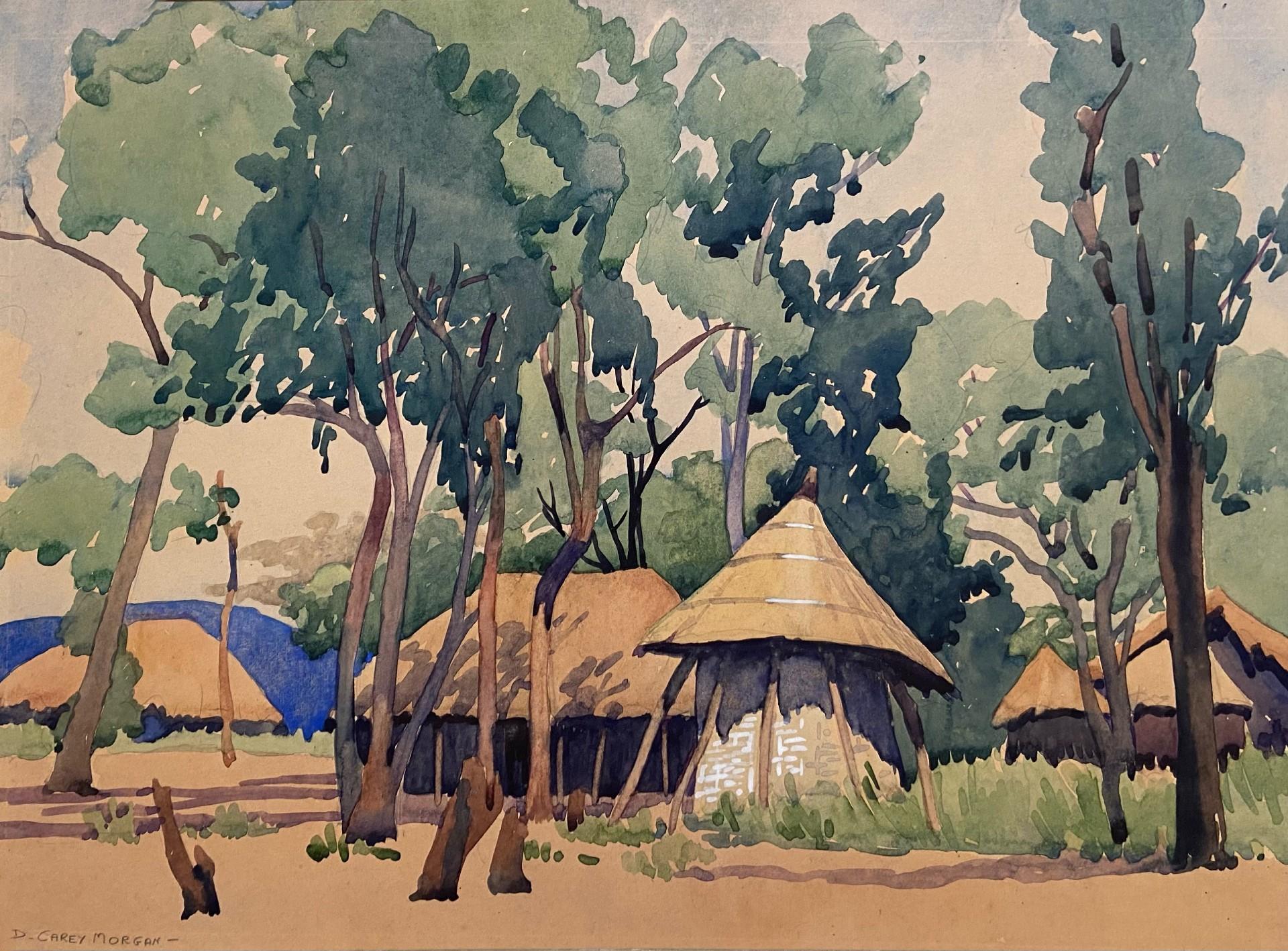 Paysages africains, œuvres d'art britanniques du 20e siècle - Art de Dorothy Carey Morgan