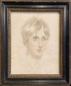 Portrait of a Young Man, Early 19th Century English Graphite Sketch