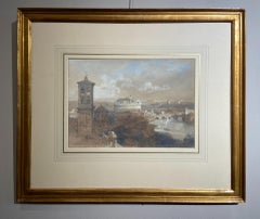 Castle San Angelo, Rome, David Roberts, 19th Century Original Watercolour