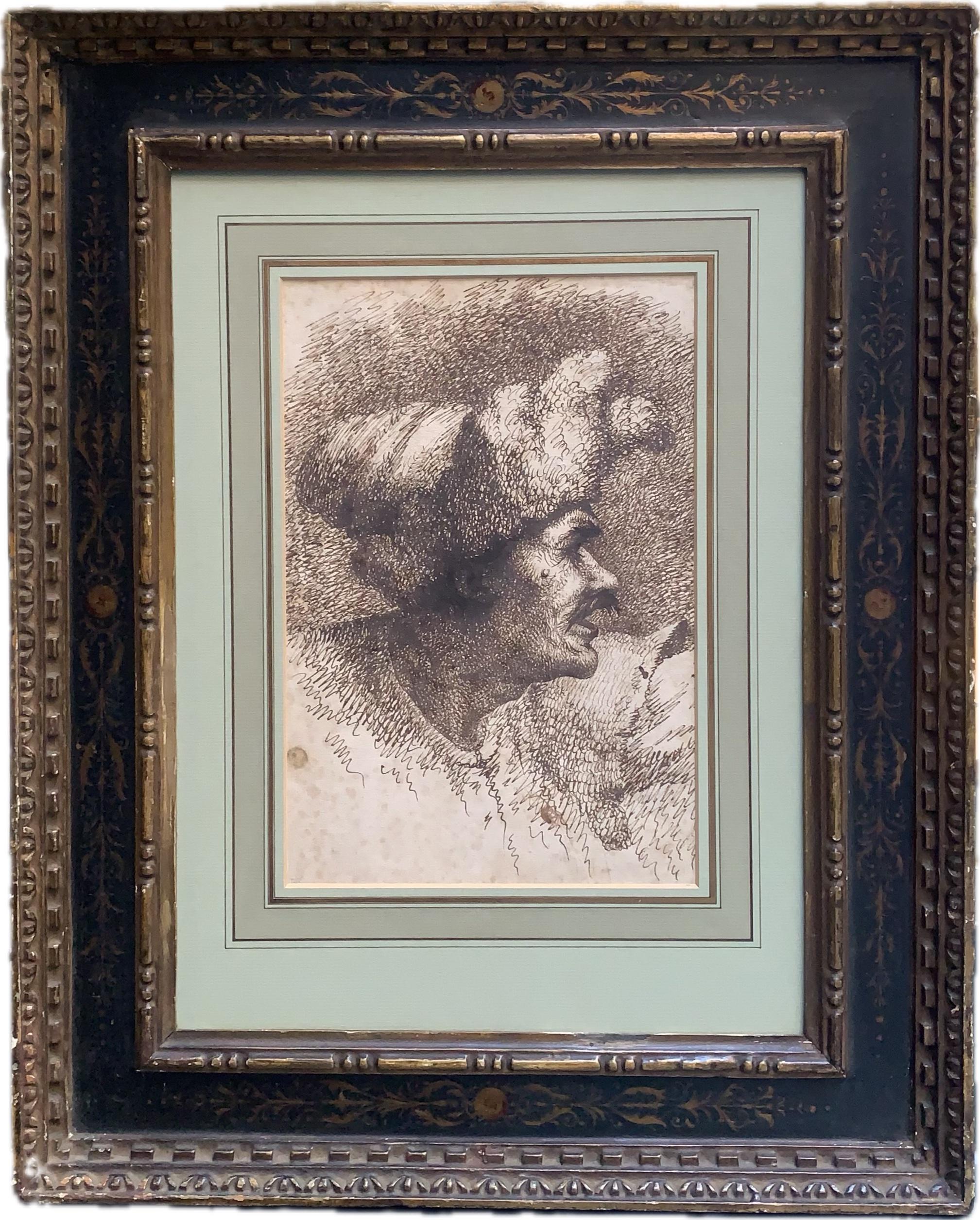Esquisse d'un homme de profil - Art de French School