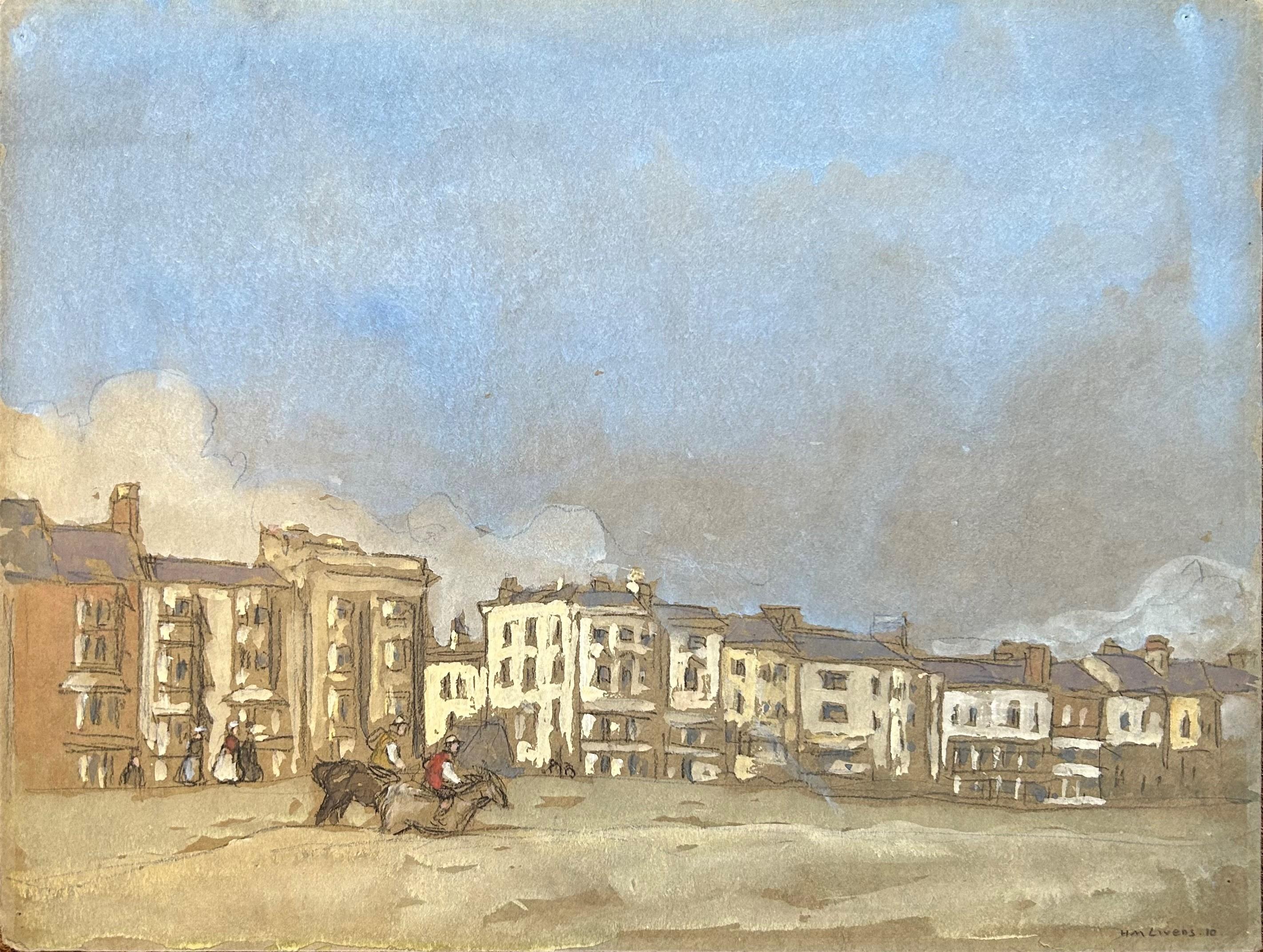 Littlehampton Watercolour Early 20th Century - Art by Horace Mann Livens