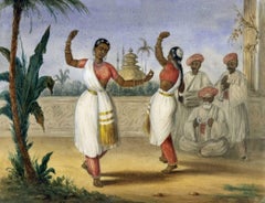 The Music Party, 19th Century Company School Watercolour