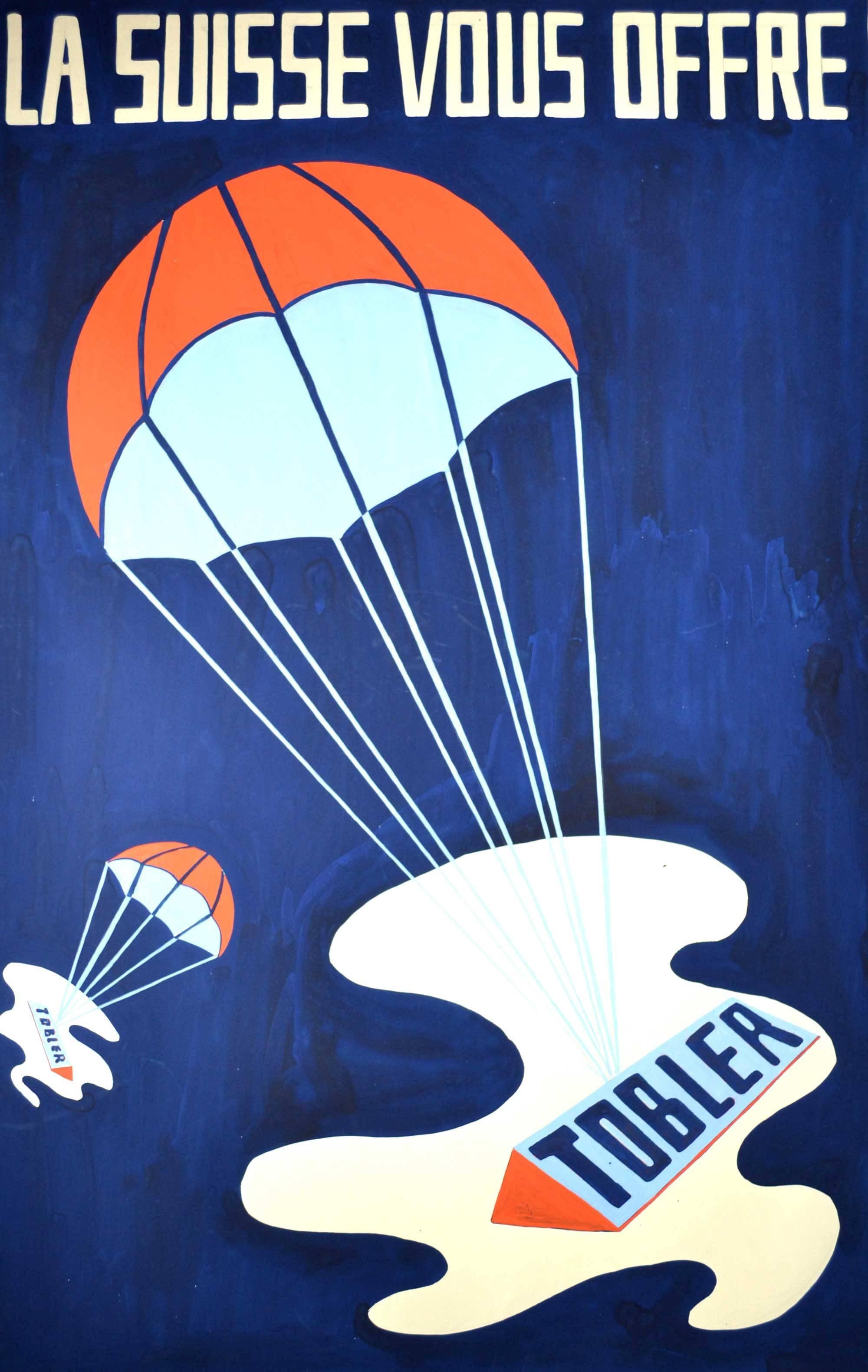 Figurative Art Unknown - Chocolat Tobler, européen du milieu du XXe siècle