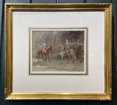 EL CAMINO ELEGIDO, Escuela Inglesa Siglo XIX Acuarela