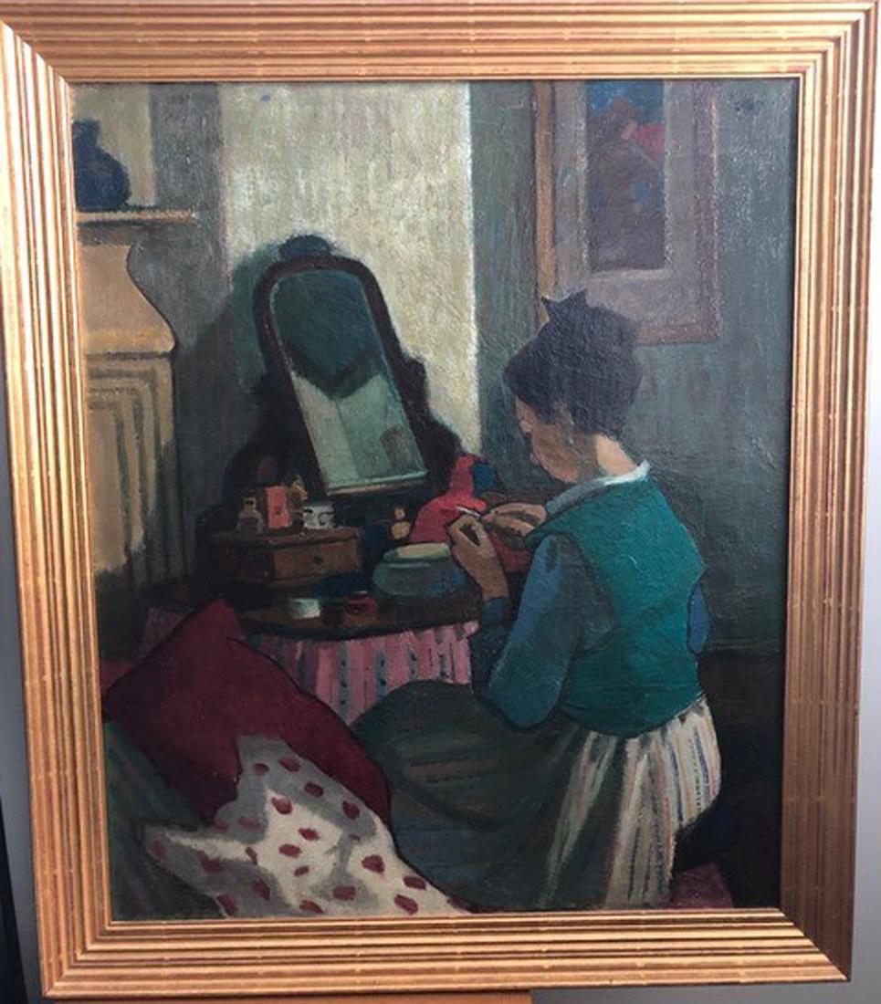 The Dressing Table, 20th Century British Oil - Painting by Charles McCall