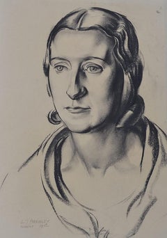 Florentine Lady, 20th Century Graphite on Paper