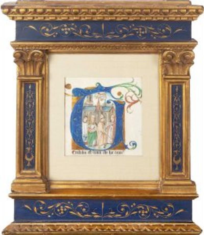 Consecration of a Church 15th Century English School Illuminated Manuscript - Art by Unknown