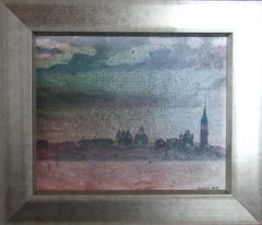 Venise - Oil on canvas, 33x40 cm, framed