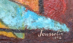 abstract 3, 1954 - Huile sur toile, 92 x65 cm.