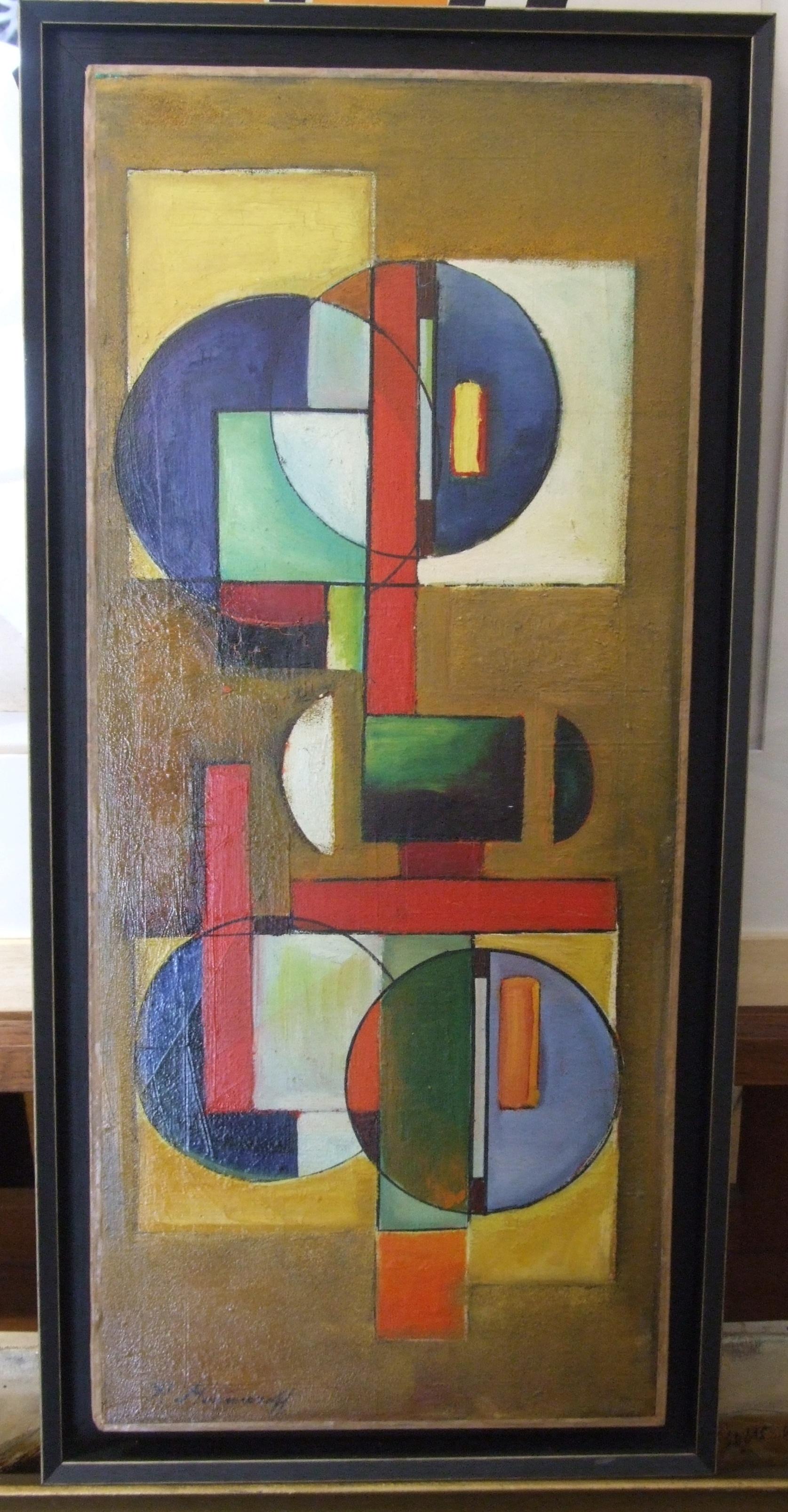 ABSTRACT GEOMETRIC - Painting by Paul Mansouroff