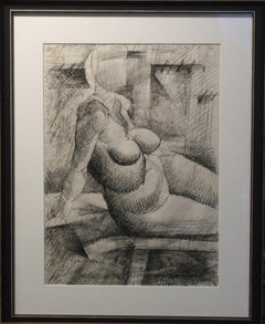Femme nue - encre sur papier, 43x31 cm., encadré