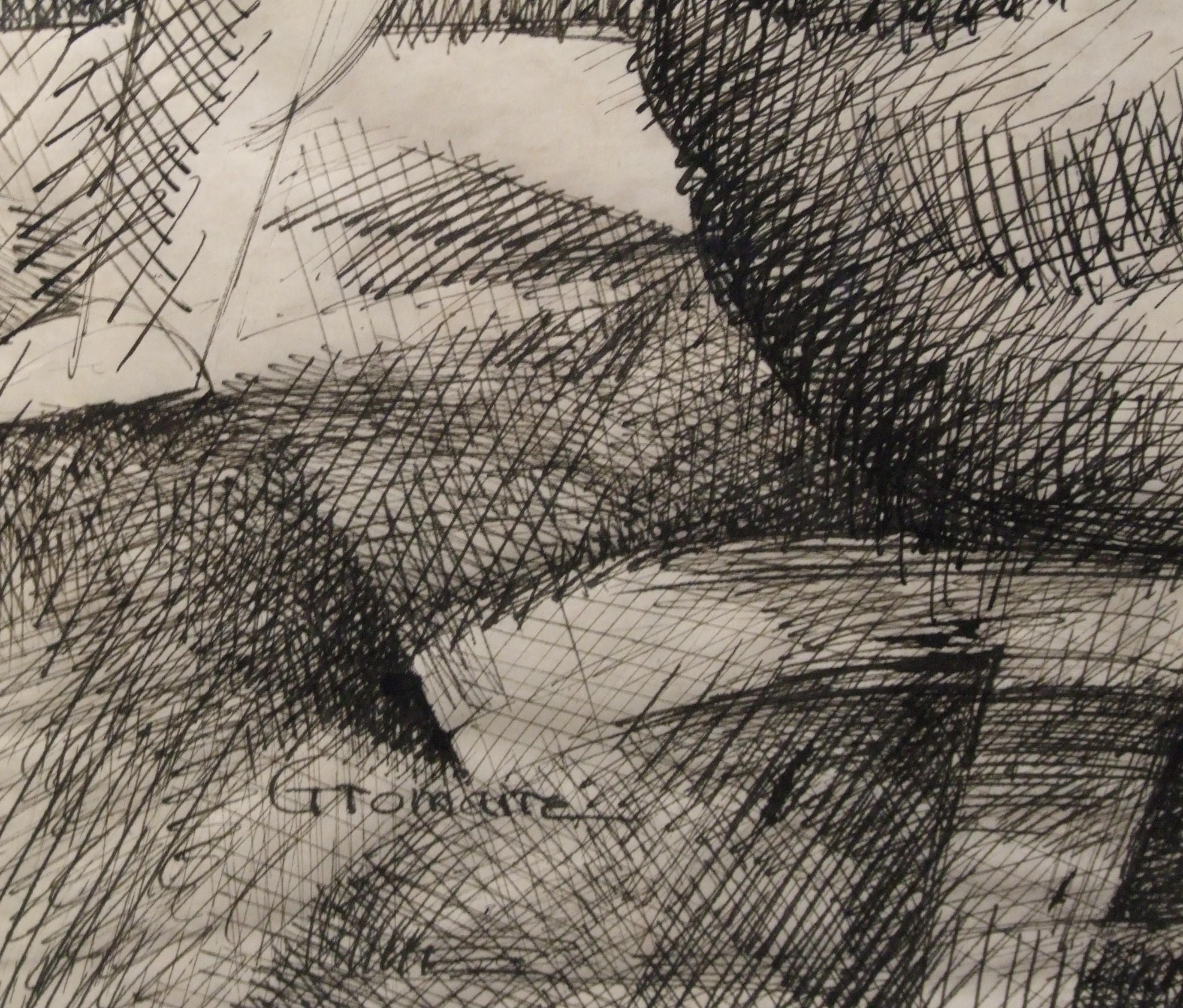 Nussbaum – Perle auf Papier, 43x31 cm, Encadr (Moderne), Art, von Marcel Gromaire