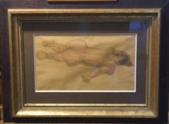 Nu feminin, 1937 - acquerello, 24x41, incorniciato