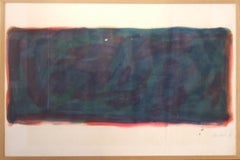 abstraction '60s - gouache, 80x120 cm., framed.