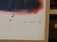 abstraction '60s - gouache, 80x120 cm., framed.